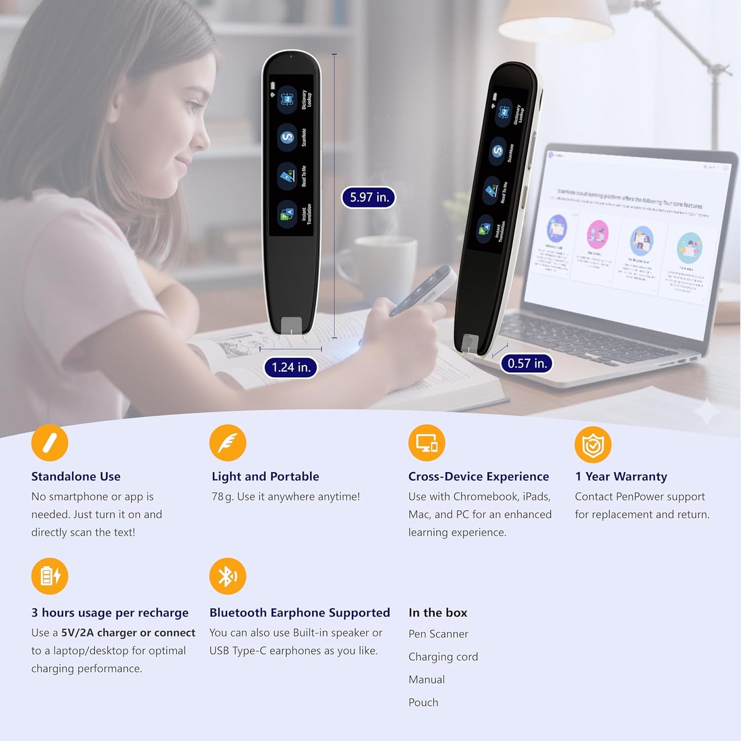 PenPower WorldPenScan AI Reader | NDIS Dyslexia & Reading Aid