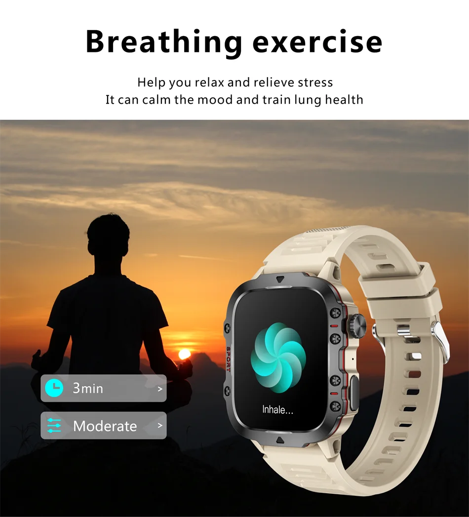 Rugged Health Fitness Smartwatch – Advanced Fitness and Lifestyle Companion