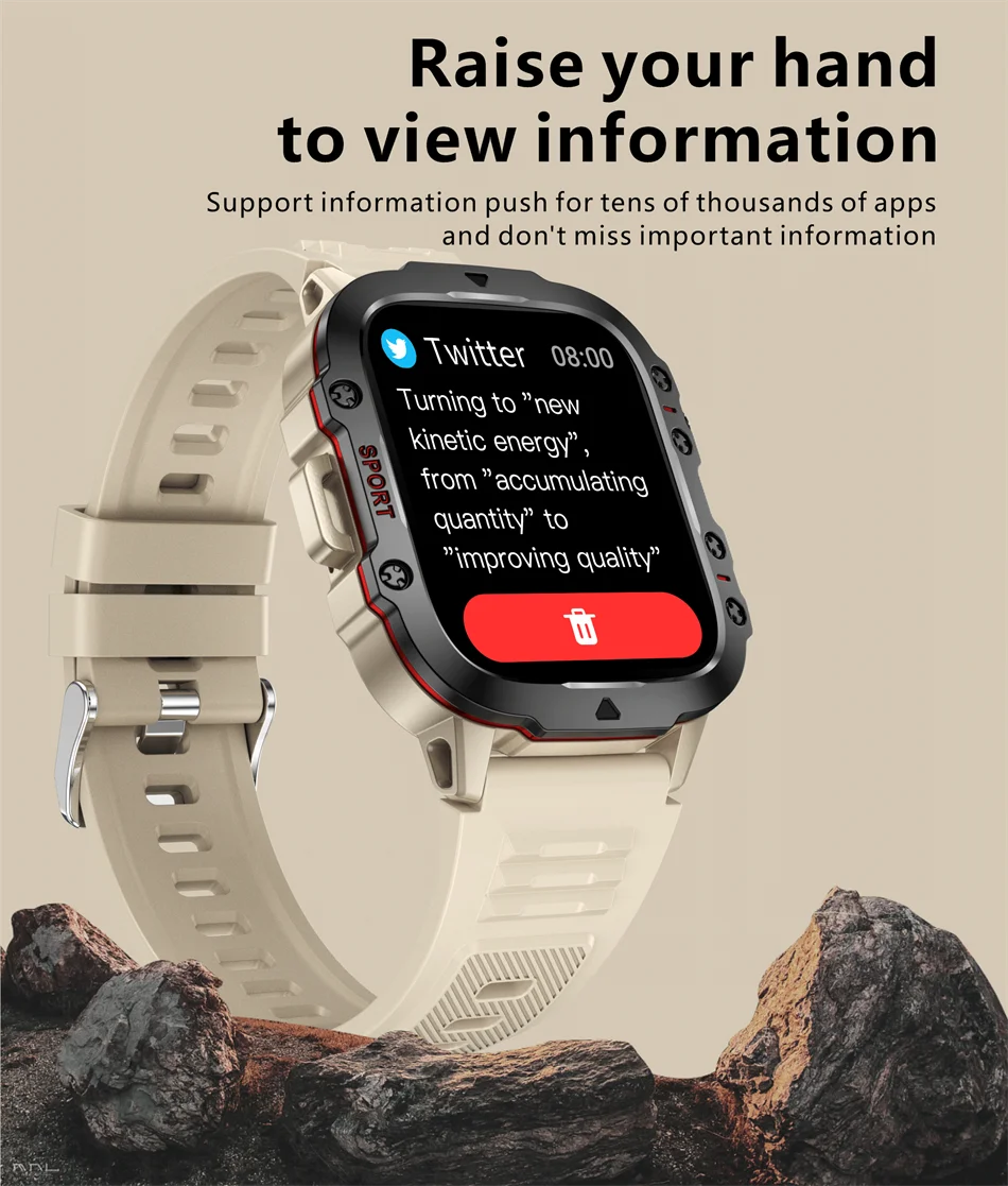 Rugged Health Fitness Smartwatch – Advanced Fitness and Lifestyle Companion
