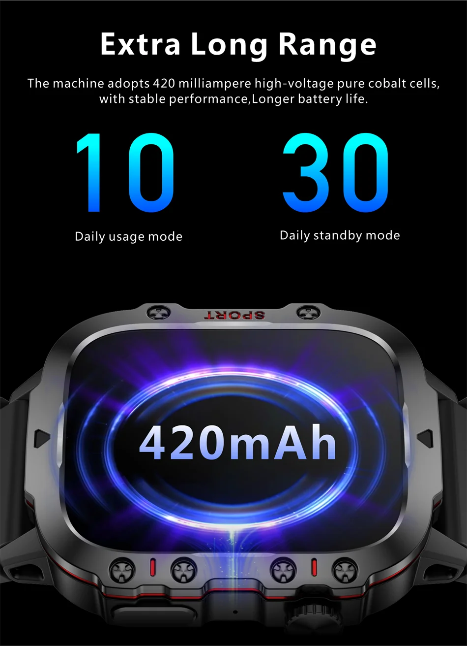 Rugged Health Fitness Smartwatch – Advanced Fitness and Lifestyle Companion