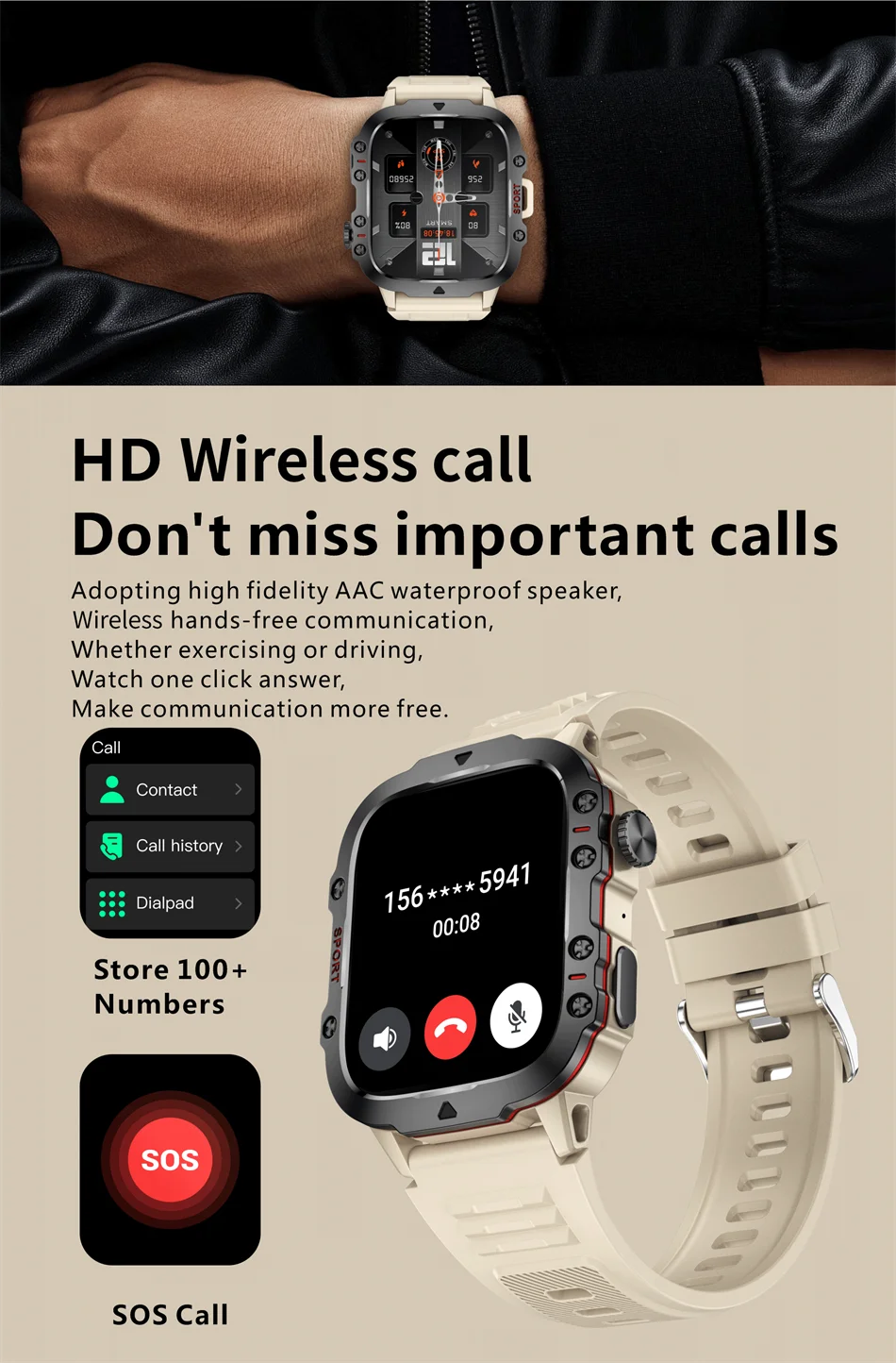 Rugged Health Fitness Smartwatch – Advanced Fitness and Lifestyle Companion