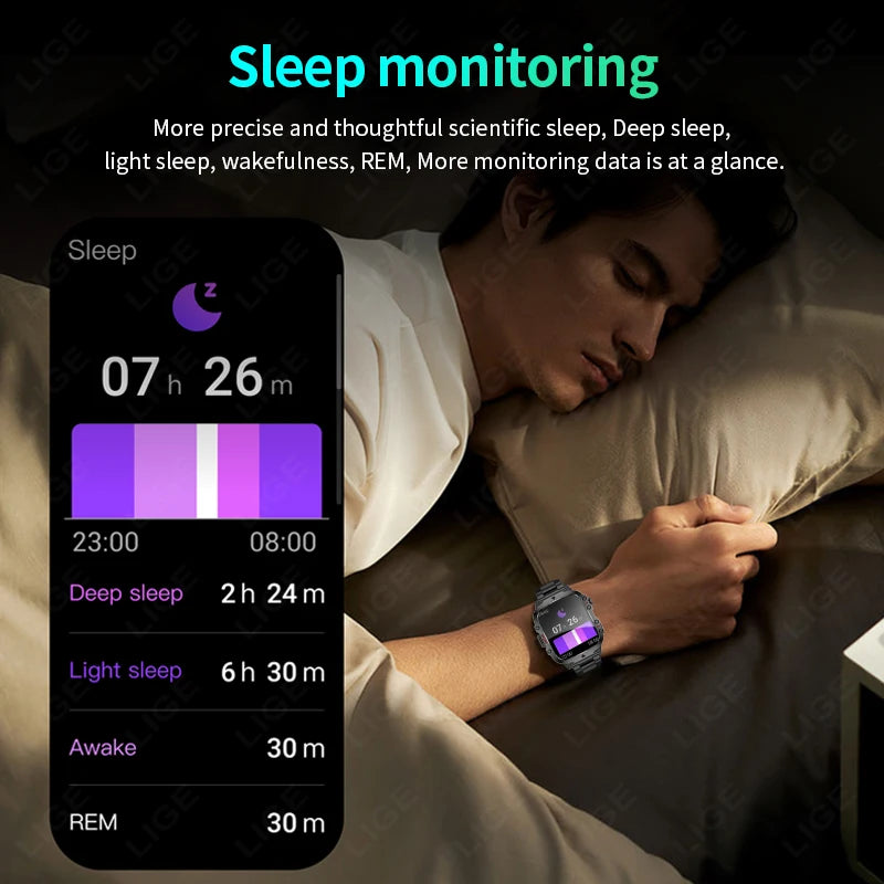 Rugged Health Fitness Smartwatch – Advanced Fitness and Lifestyle Companion