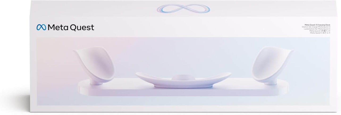 Quest 3 Charging Dock – Wireless Charging Station for Headset and Controllers