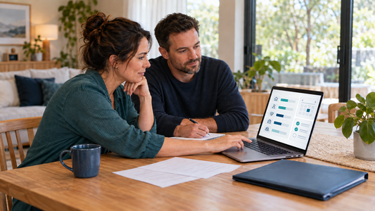 NDIS participant reviewing changes to their plan and support budget at home