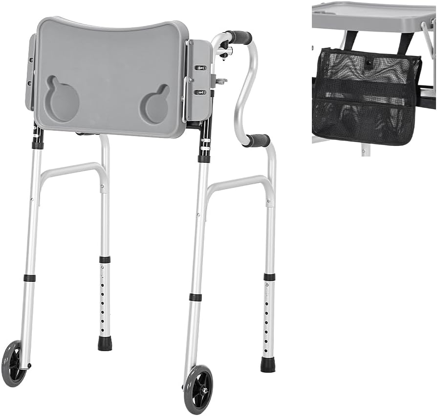 Foldable Walker with Tray | NDIS Mobility & Transfer Aid