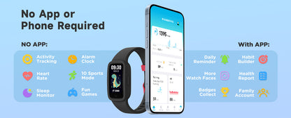 BIGGERFIVE Vigor 3 Kids Tracker | NDIS Routine & Sleep Aid