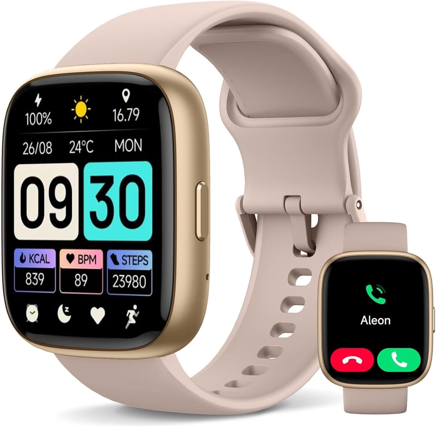 1.83" Smartwatch with Alexa & Bluetooth Calling | NDIS Daily Aid