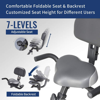 Folding Magnetic Exercise Ergo Bike | NDIS Sensory & Rehab Aid