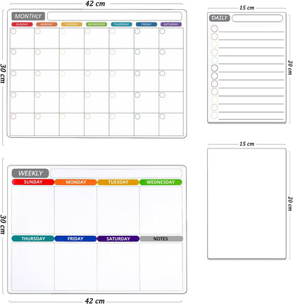 Magnetic Dry Erase Calendar & Planner Set | NDIS Visual Schedule