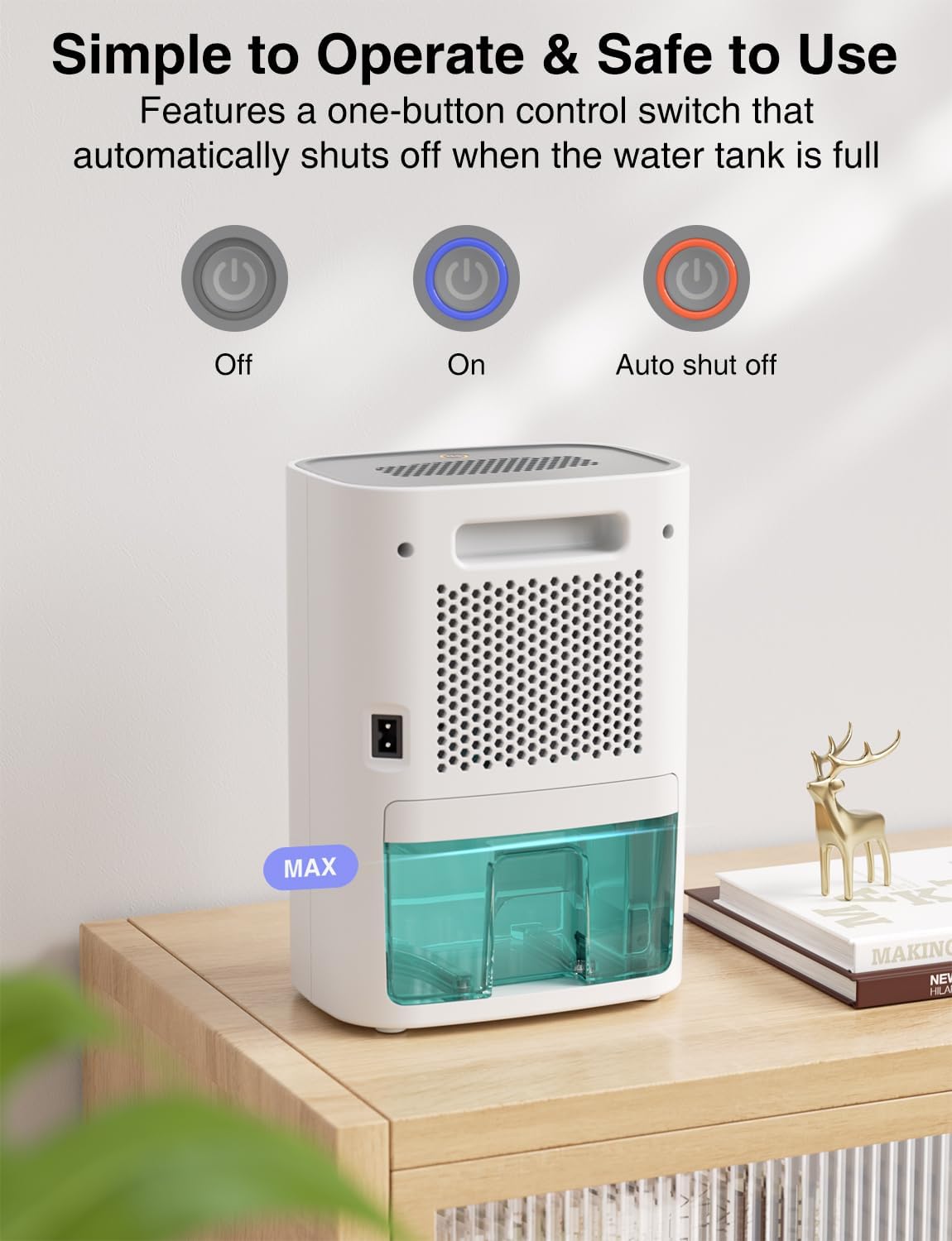 CLEVAST Mini Dehumidifier | NDIS Home Health & Safety Aid