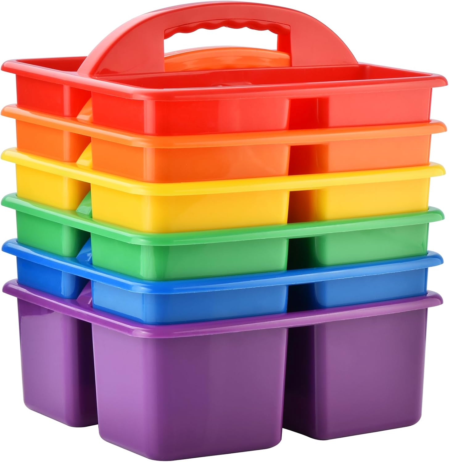 Visual Net Storage Trays Visual Storage Caddy 6-Pack | NDIS Task & Routine Aid