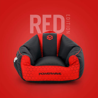 Powerwave Sensory Bean Bag Chair (90cm) | NDIS Calming Seat & Storage