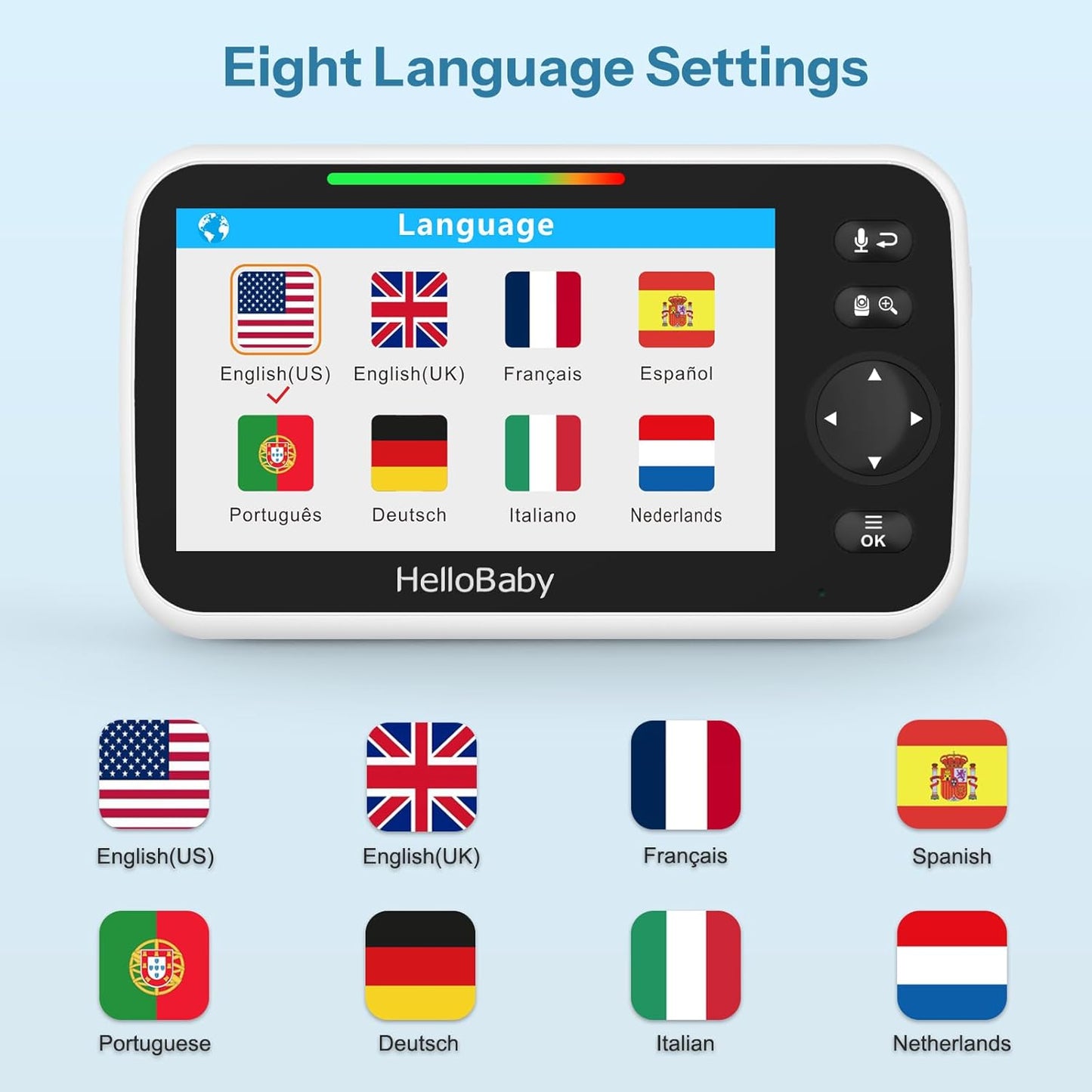 HelloBaby 5" Video Safety Monitor | NDIS Remote Carer Alert Aid