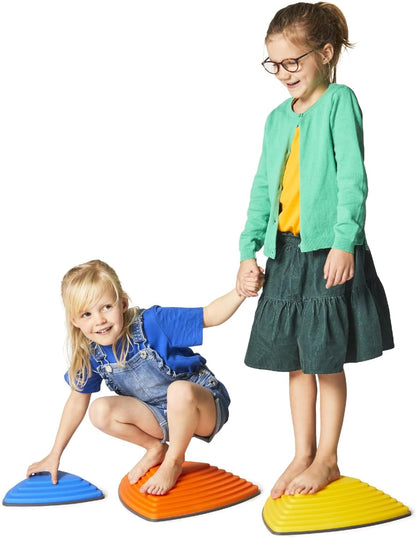 River Stones Balance Stepping Stones (6-Pack) | NDIS Sensory Aid