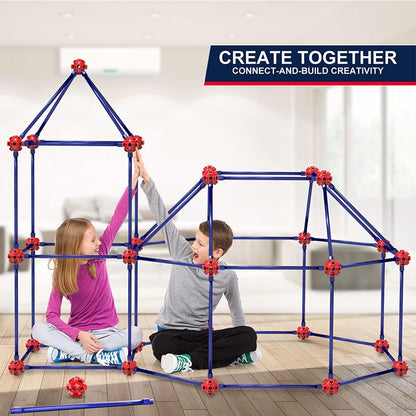OleFun 140pc Sensory Fort Building Kit | NDIS Den Aid