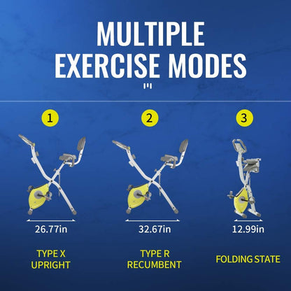 Folding Magnetic Exercise Ergo Bike | NDIS Sensory & Rehab Aid