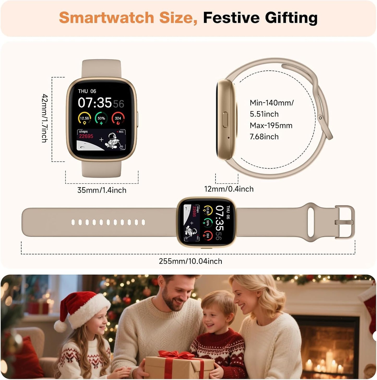1.83" Smartwatch with Alexa & Bluetooth Calling | NDIS Daily Aid