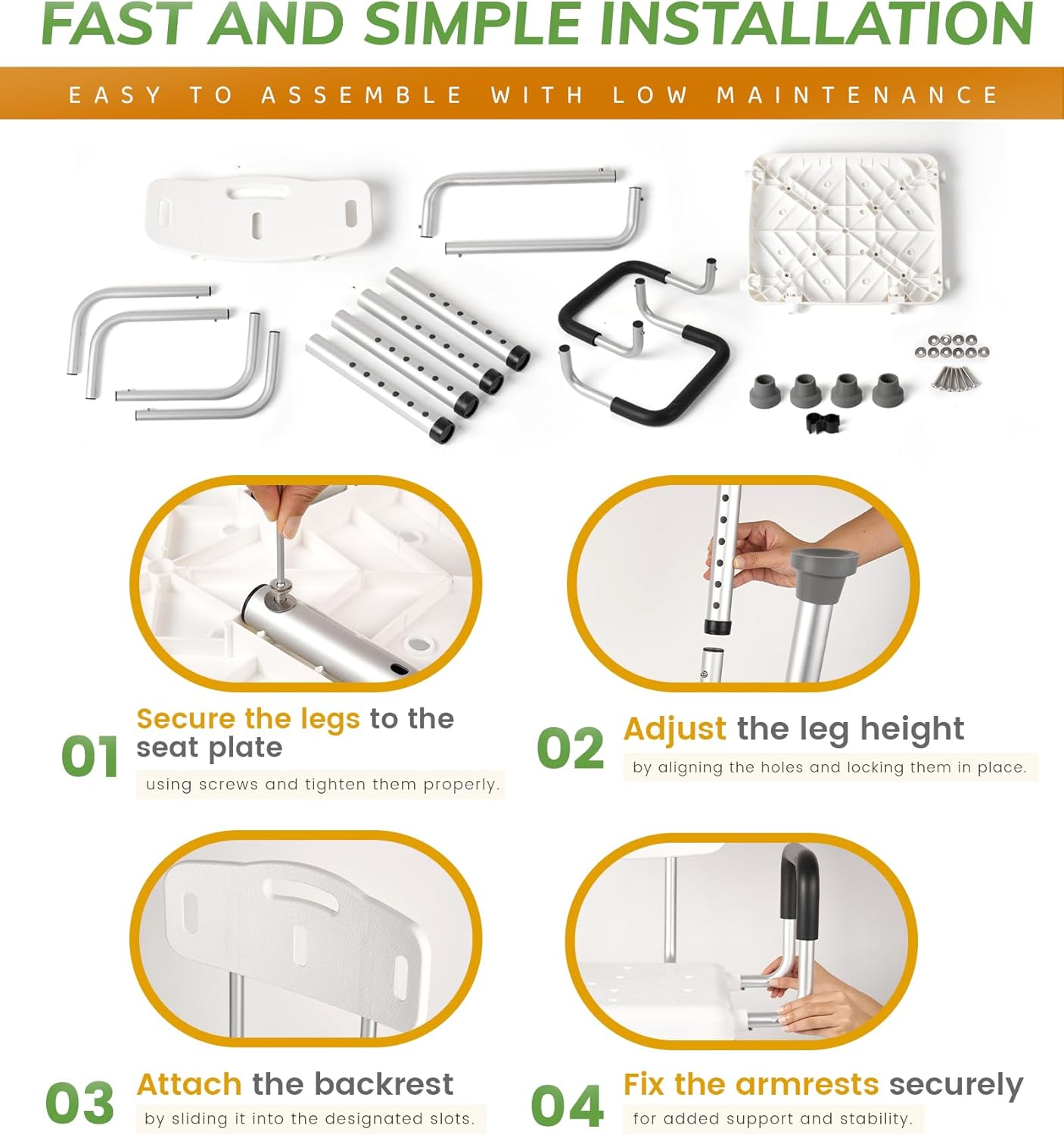 Heavy-Duty Shower Chair | NDIS Bathroom Safety Aid