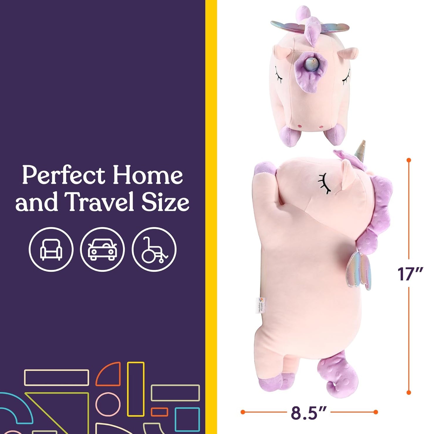 Unicorn Vibrating Pillow (Textured) | NDIS Kids Sensory Aid