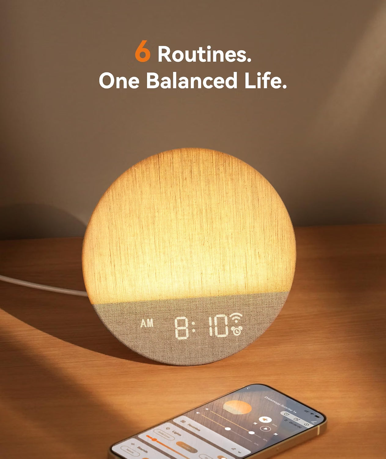 Sunrise 1+ Alarm Clock & White Noise Sound Machine | NDIS Sleep Aid