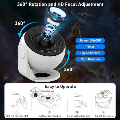 13-in-1 Planetarium Star Projector | NDIS Sensory & Sleep Aid
