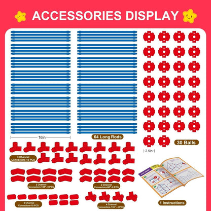 OleFun 140pc Sensory Fort Building Kit | NDIS Den Aid