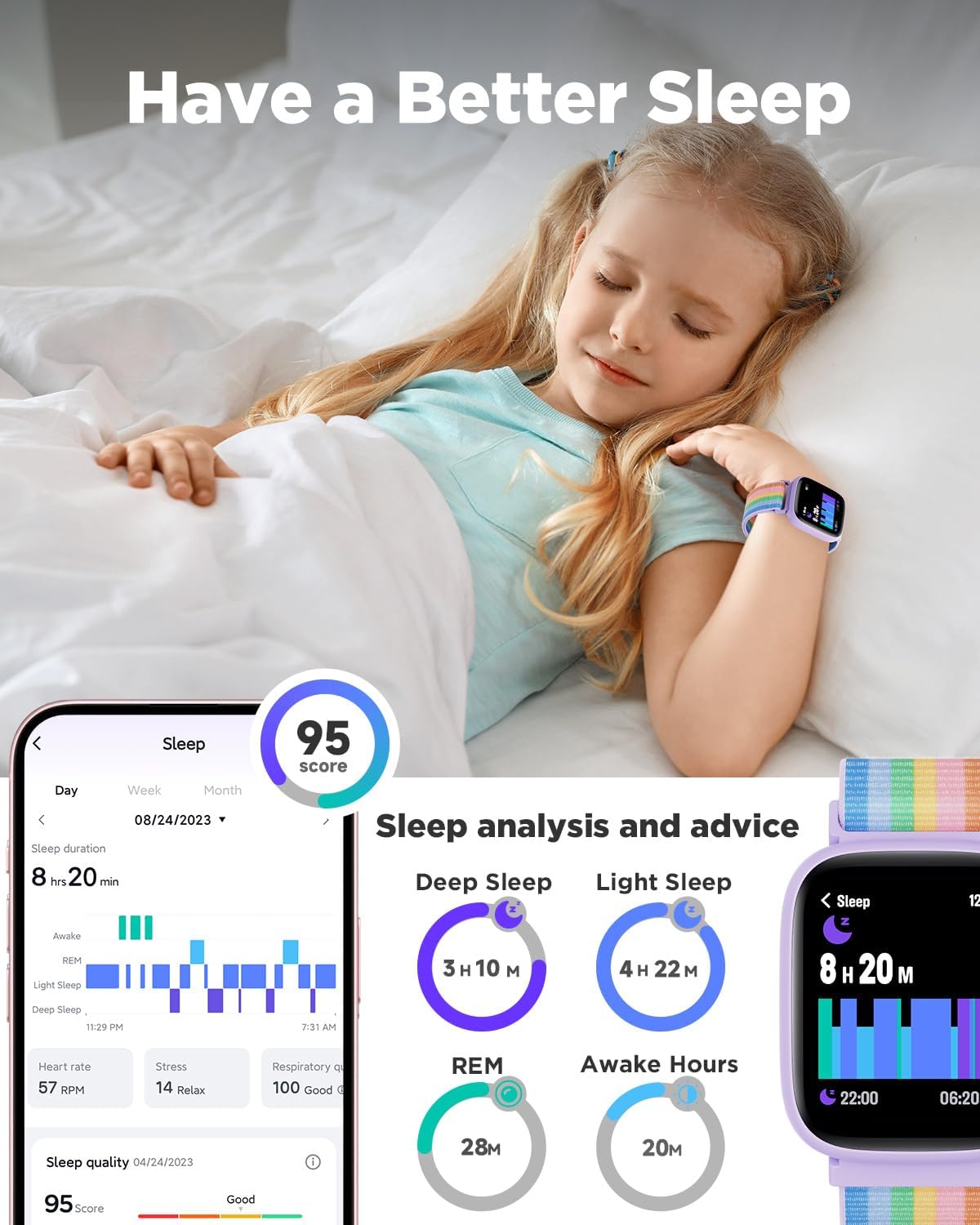 BIGGERFIVE Brave 2 Kids Tracker | NDIS Routine & Sleep Aid