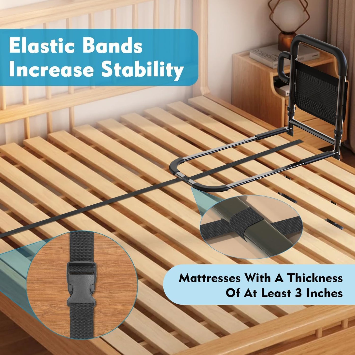 Telfun Adjustable Bed Rail | NDIS Fall Prevention & Transfer Aid