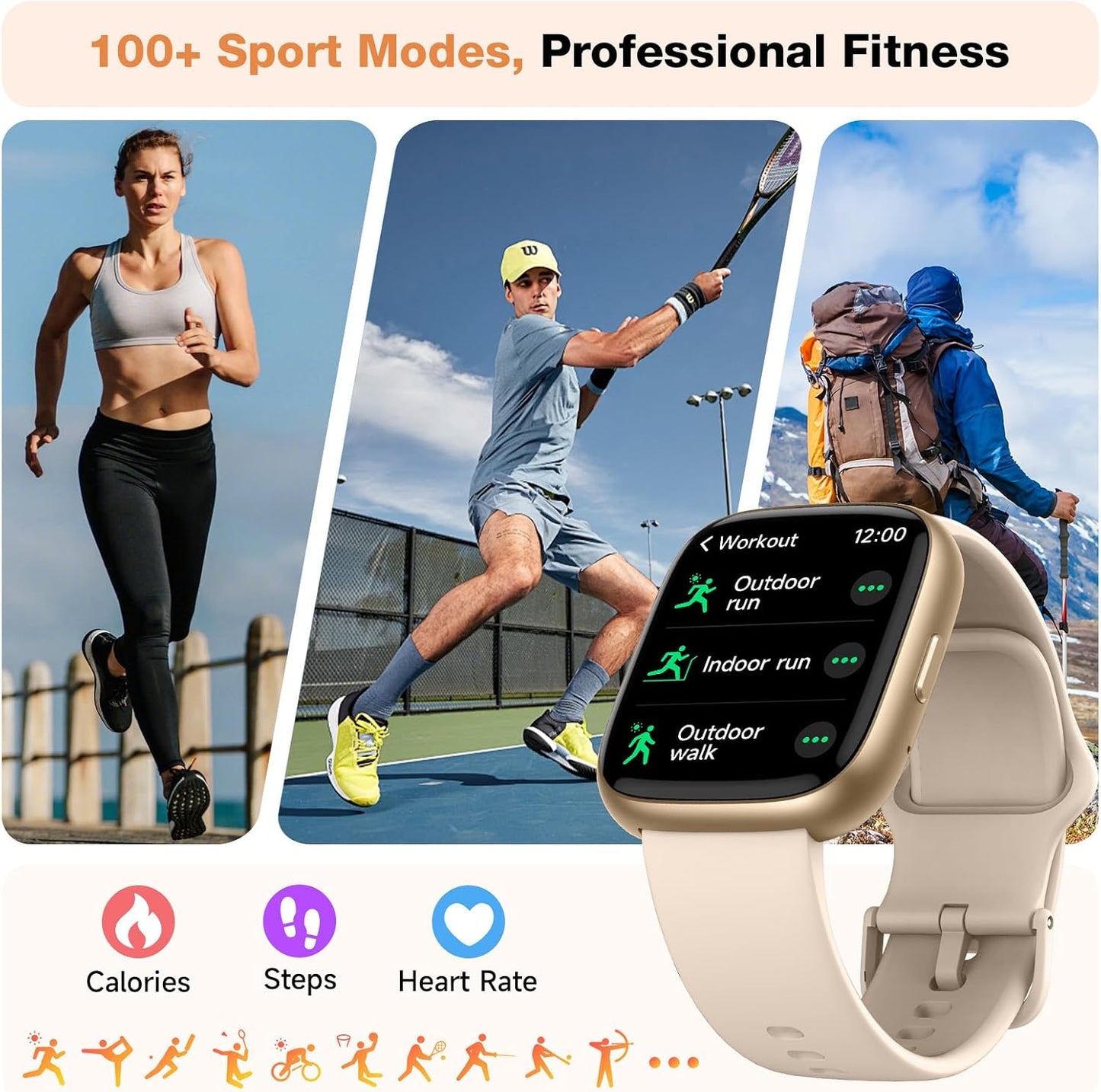 1.83" Smartwatch with Alexa & Bluetooth Calling | NDIS Daily Aid