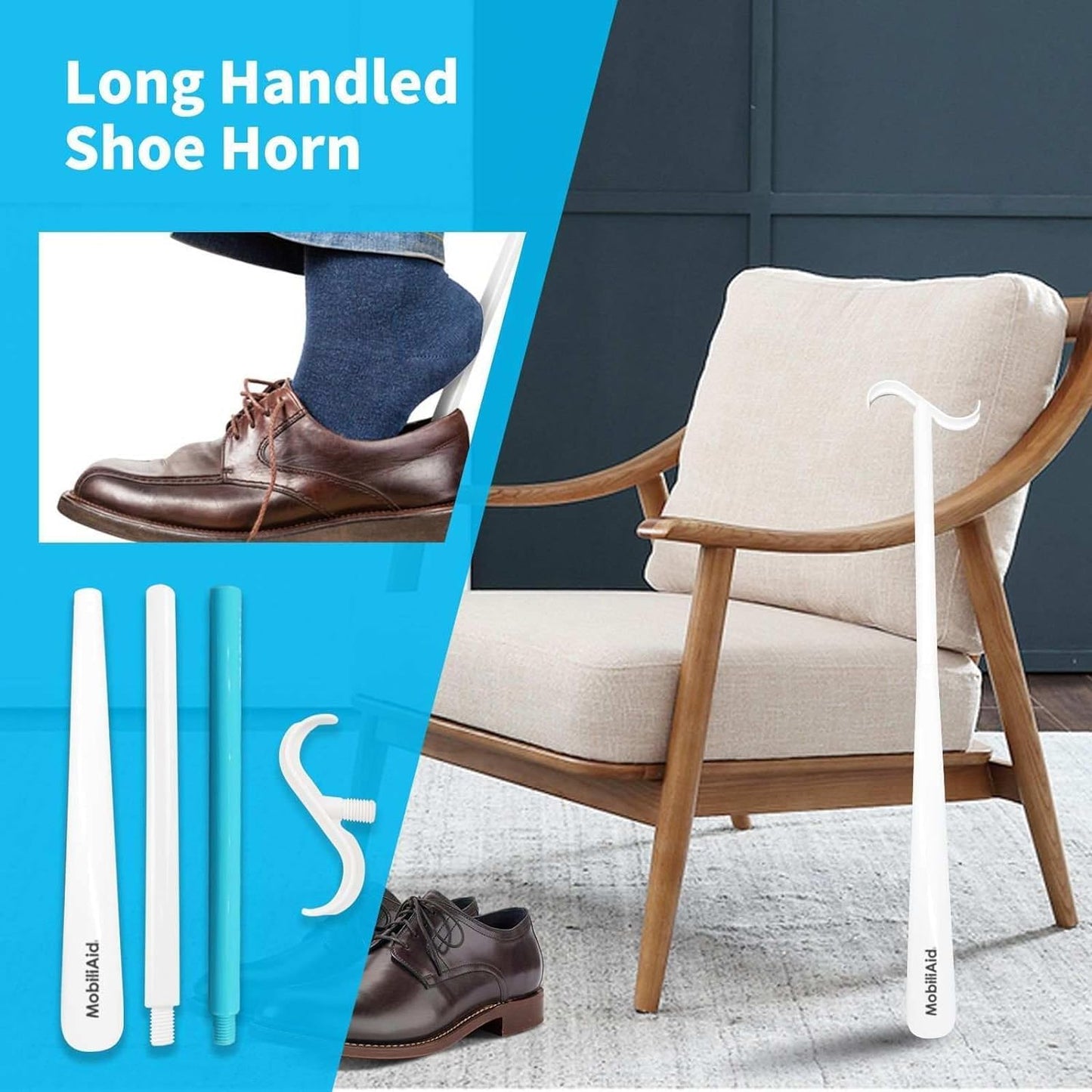 Sock Aid & Long Handle Shoe Horn Kit | NDIS Dressing Aid