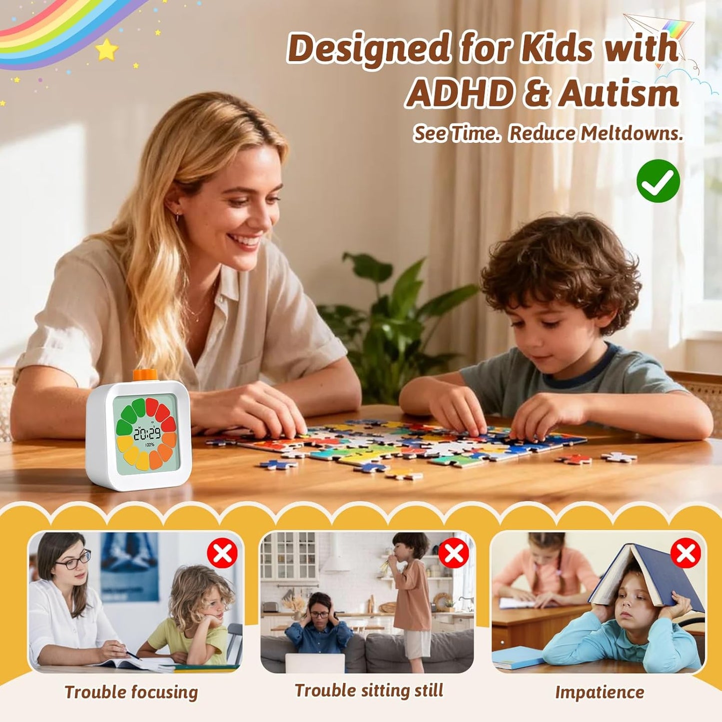 EooCoo Petal Visual Timer | NDIS Autism Transition Aid
