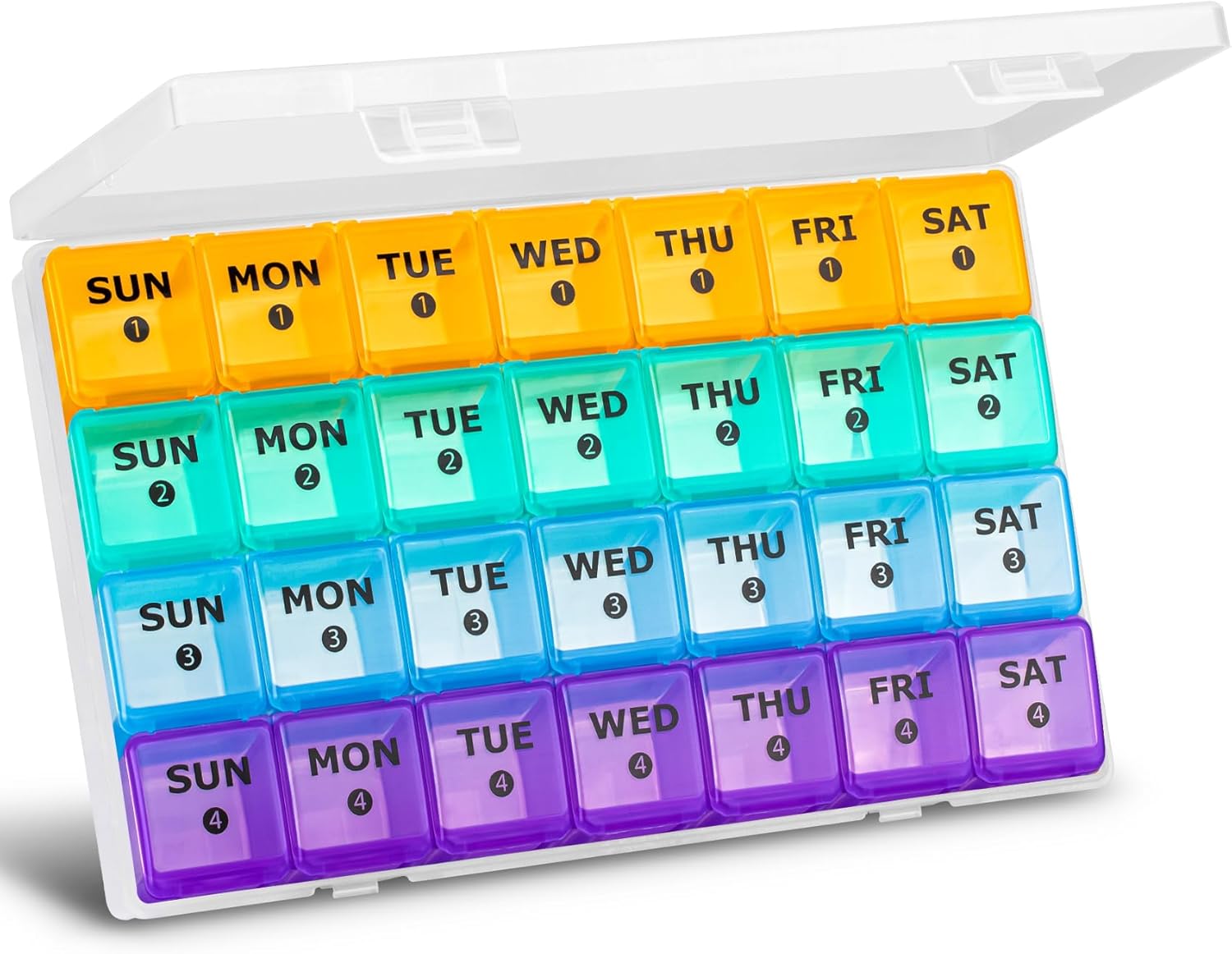 Large Monthly Pill Organizer (28 Day) | NDIS Medication Aid