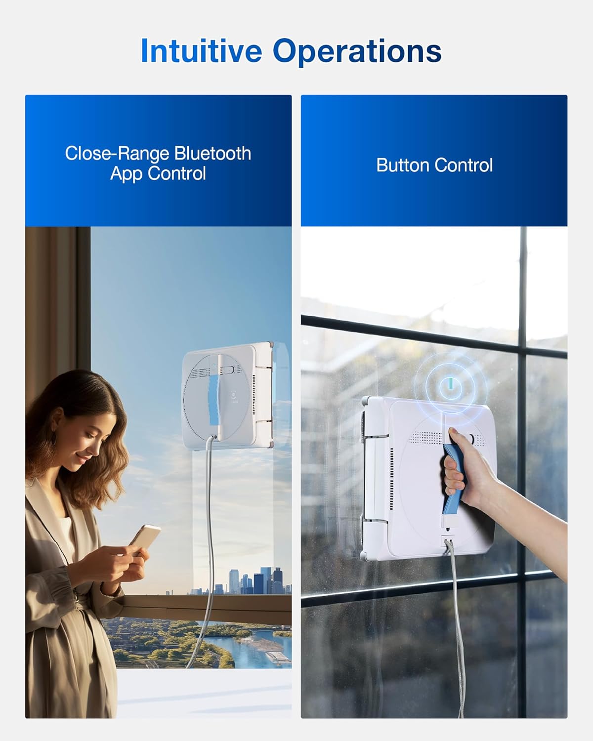 Smart Robotic Window Cleaner | Automated Chore & Mobility Aid