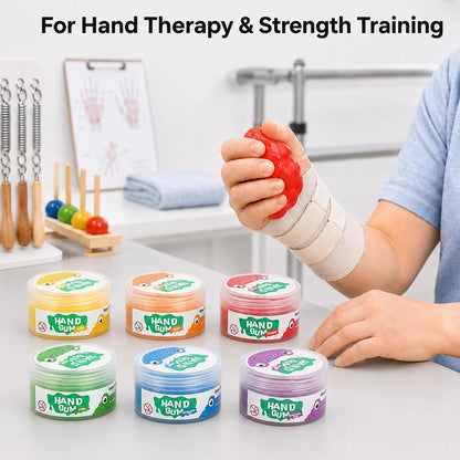 Therapy Putty Hand Rehab Kit (6 Resistance Levels) | NDIS Sensory Aid