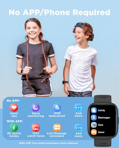 Kids 1.8" Touchscreen Smartwatch | NDIS Routine & Prompting Aid