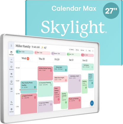Skylight Calendar Max 27" | NDIS Visual Routine & Chore Hub