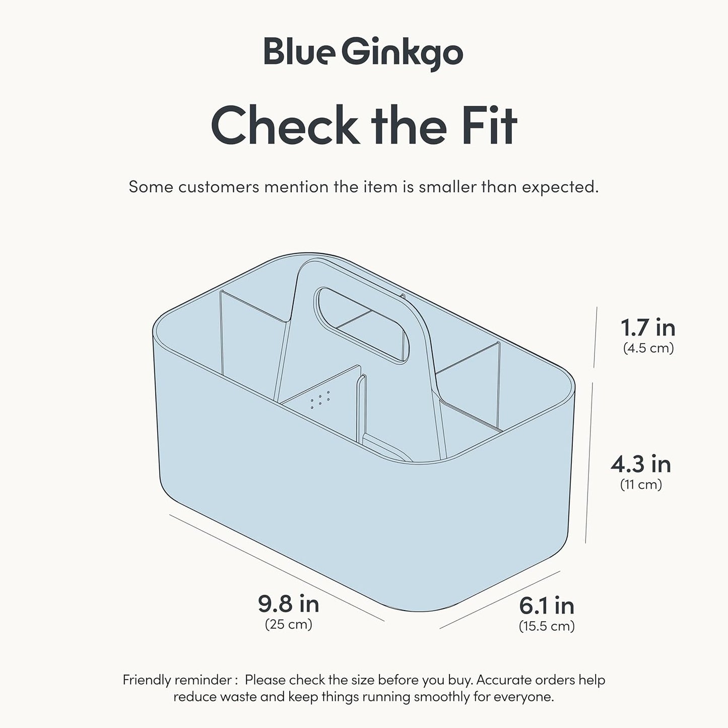 Blue Ginkgo Routine Storage Caddy | NDIS Executive Function Aid