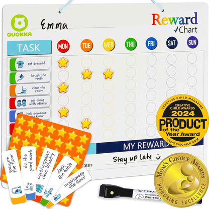 Magnetic Visual Routine & Chore Reward Chart (186 Magnets) | NDIS Daily Living Aid