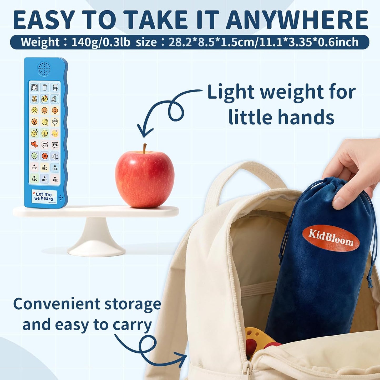KidBloom Portable AAC Device | NDIS Speech & Autism Aid