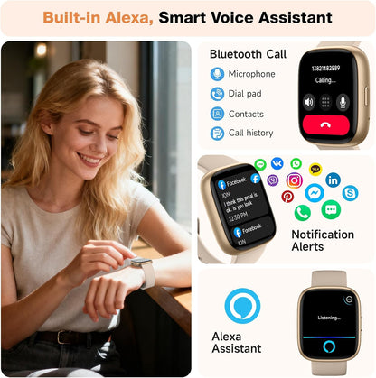 1.83" Smartwatch with Alexa & Bluetooth Calling | NDIS Daily Aid