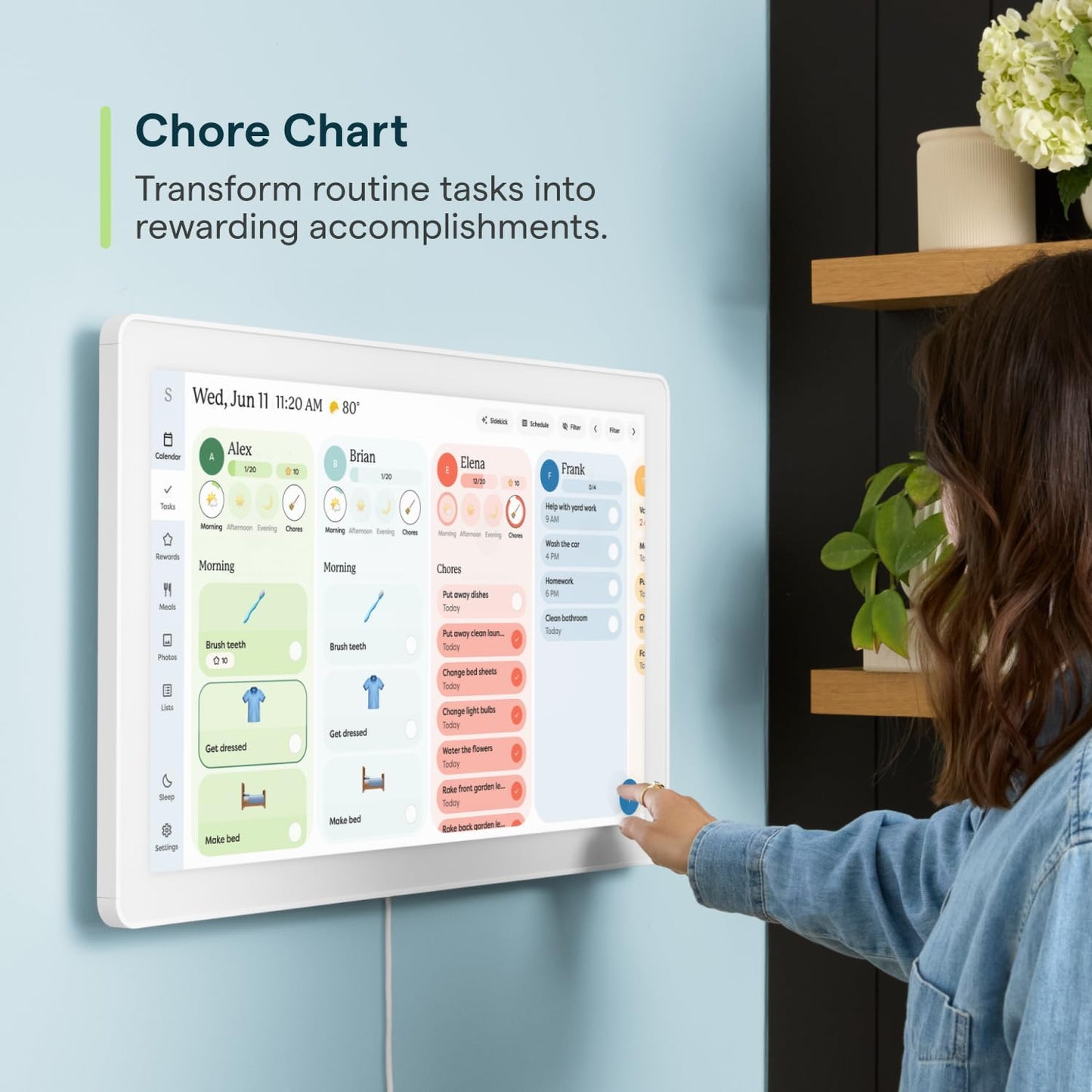 Skylight Calendar Max 27" | NDIS Visual Routine & Chore Hub