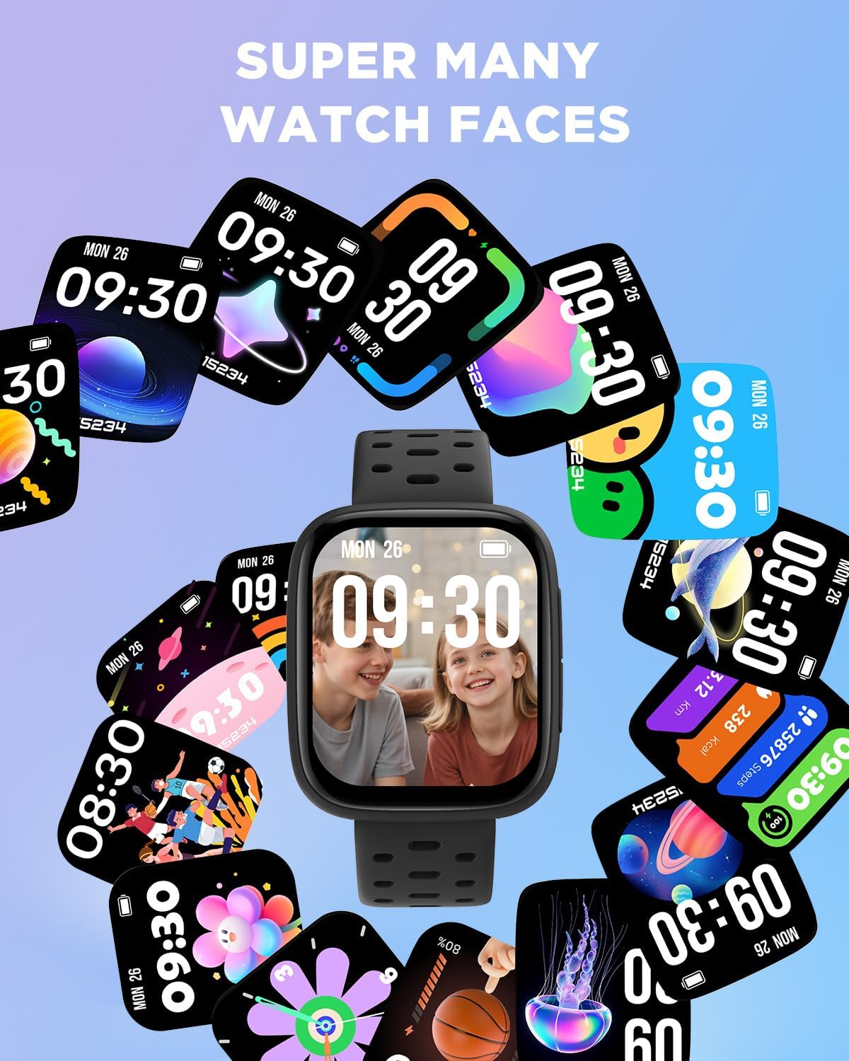 Kids 1.8" AMOLED Smartwatch | NDIS Routine & Prompting Aid