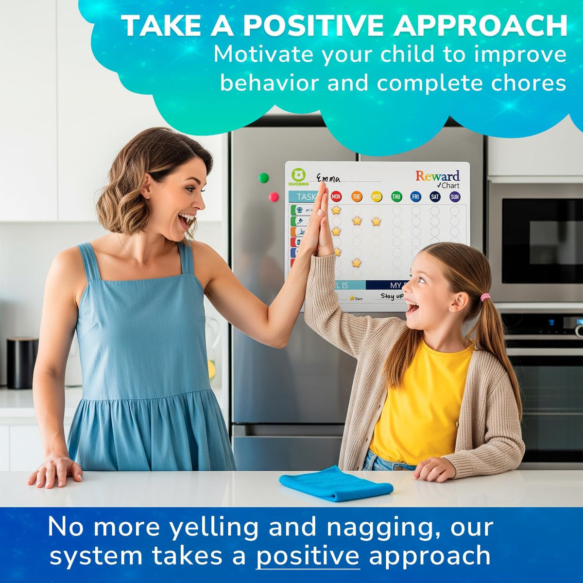 Magnetic Visual Routine & Chore Reward Chart (186 Magnets) | NDIS Daily Living Aid