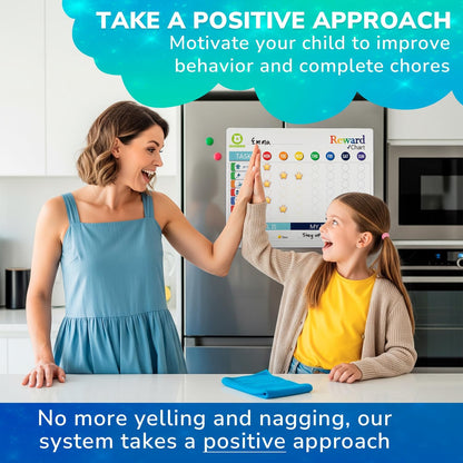 Magnetic Visual Routine & Chore Reward Chart (186 Magnets) | NDIS Daily Living Aid