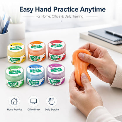 Therapy Putty Hand Rehab Kit (6 Resistance Levels) | NDIS Sensory Aid