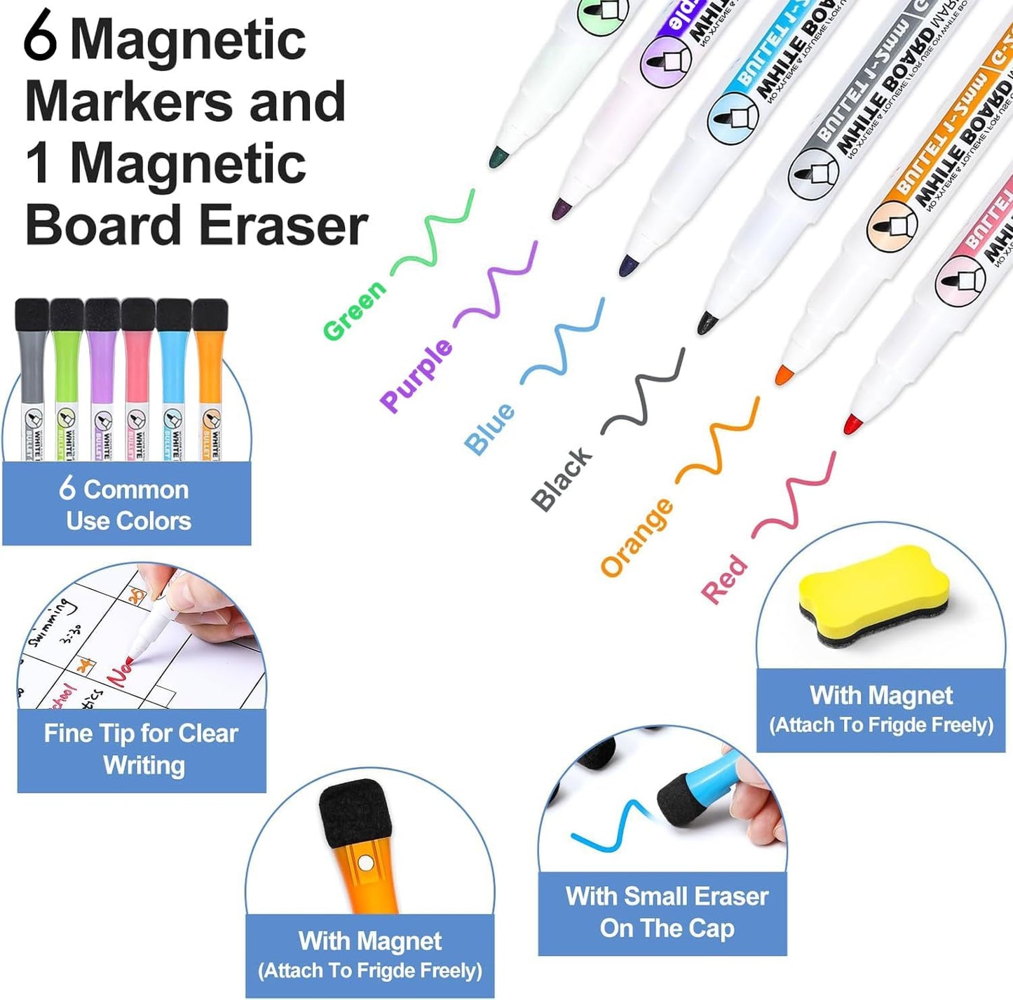 Magnetic Dry Erase Calendar & Planner Set | NDIS Visual Schedule