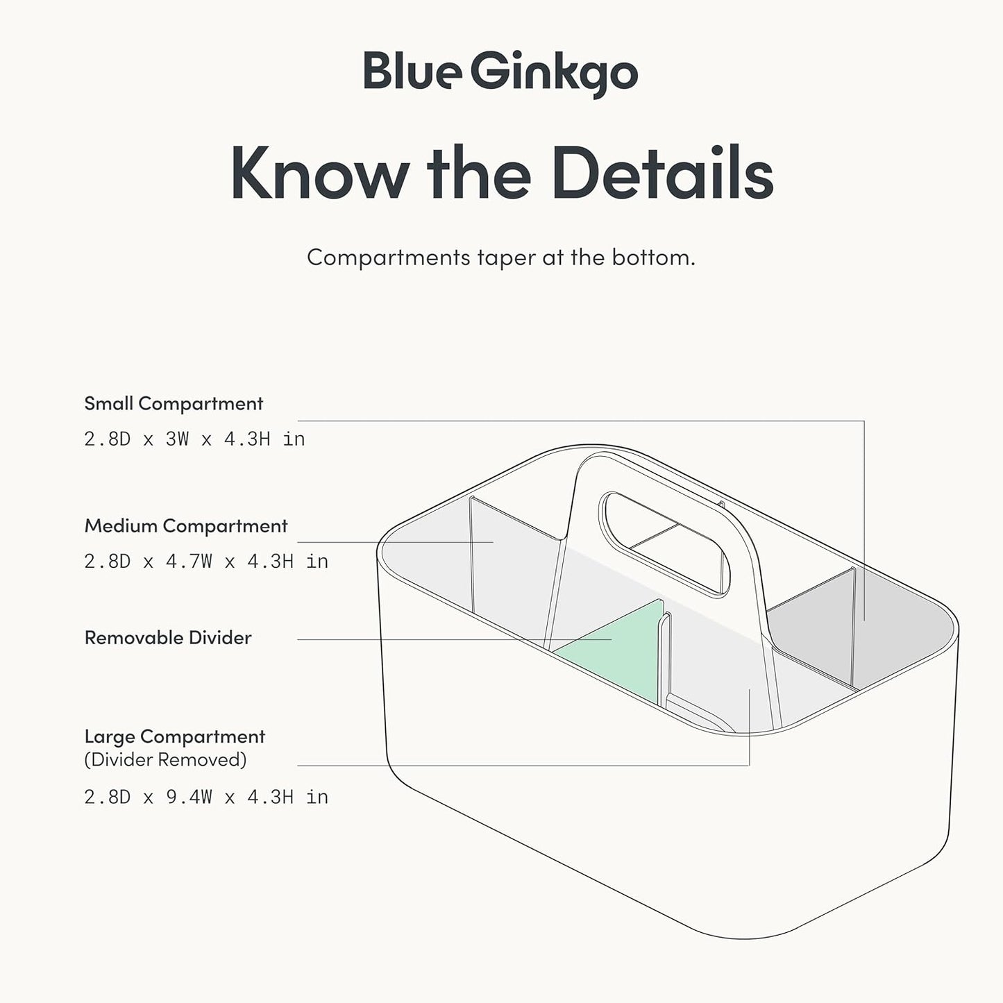 Blue Ginkgo Routine Storage Caddy | NDIS Executive Function Aid