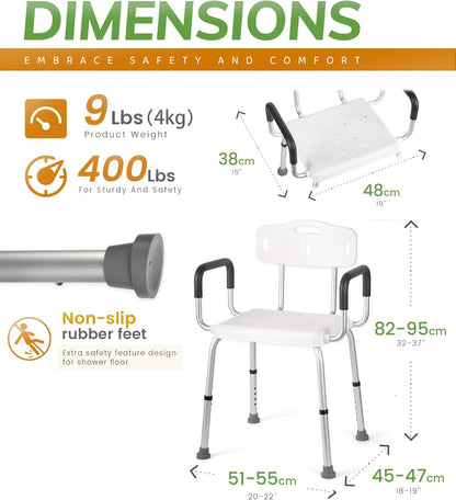 Heavy-Duty Shower Chair | NDIS Bathroom Safety Aid