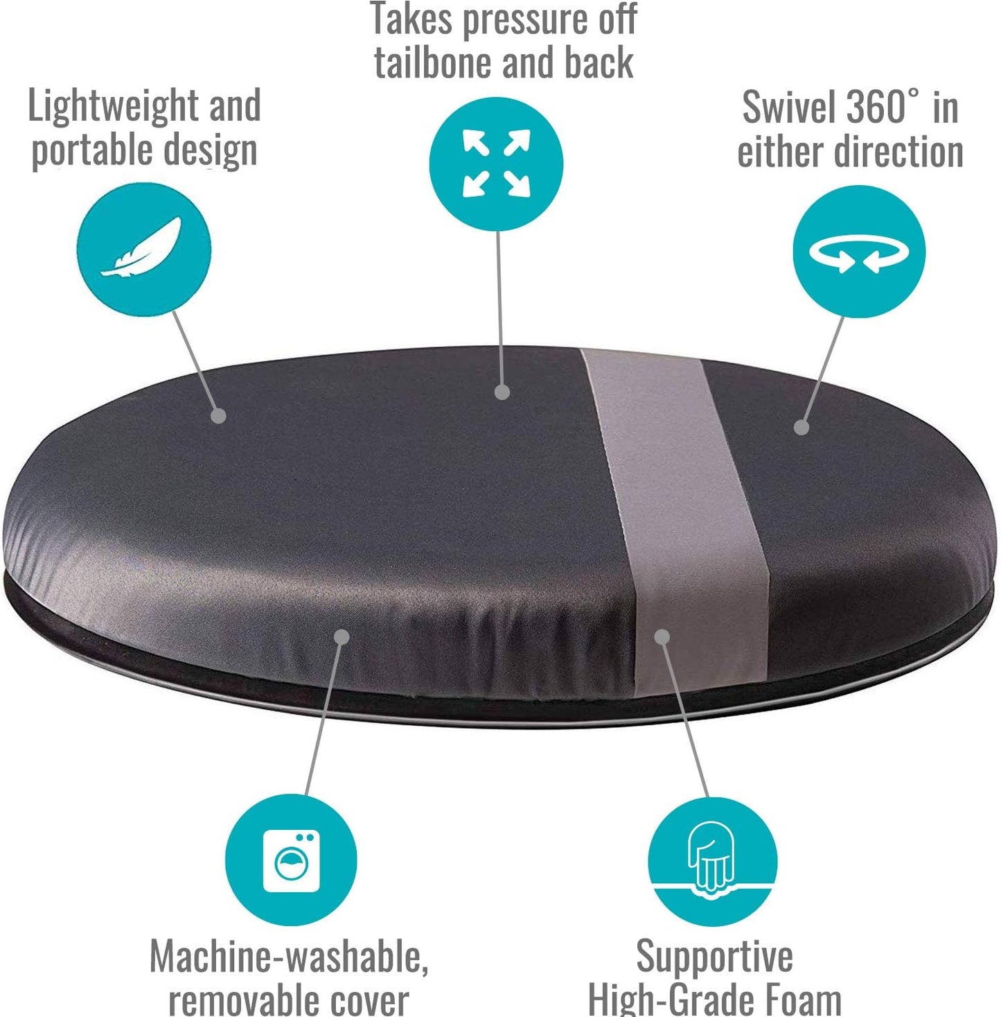 360° Swivel Seat Transfer Cushion 12.5" | NDIS Mobility Aid