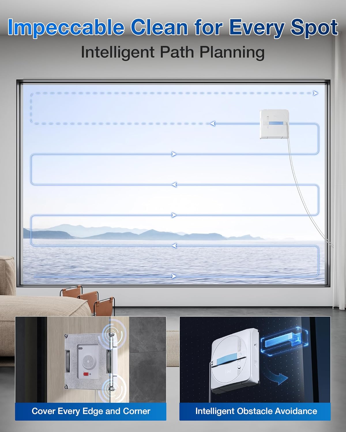 Smart Robotic Window Cleaner | Automated Chore & Mobility Aid